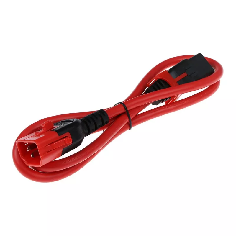 ACT toitekaabel C13 IEC Lock+ - C14 IEC Lock topeltlukustusega punane 0.50 m, PC3613