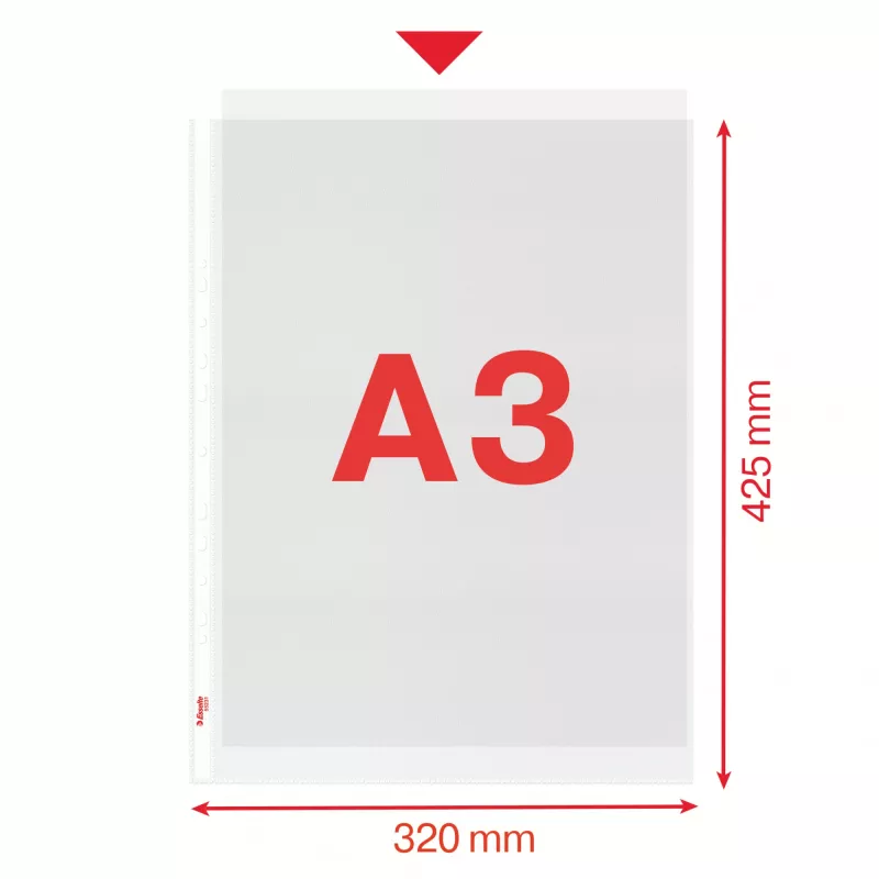 Esselte Quality Pocket A3 portree, 30% tarbimiseelset taaskasutatud plasti