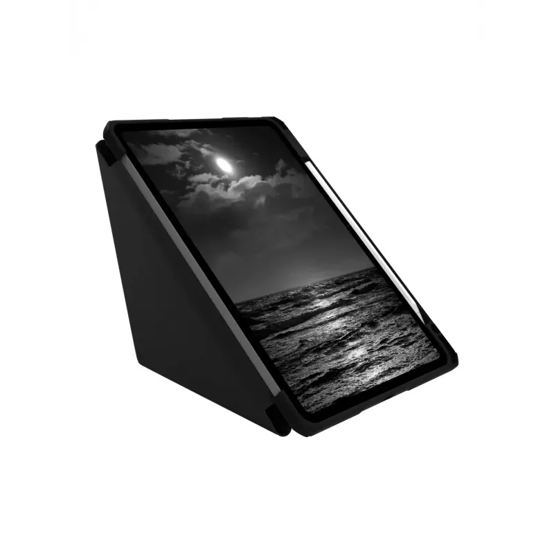 Tahvelarvuti flipp-ümbris d bramante LOIAICBL6825 Apple iPad Air 11 tolli (27,9 cm) jaoks — ühildub M3/M2/5./4. põlvkonnaga, alusrežiim, 220 g