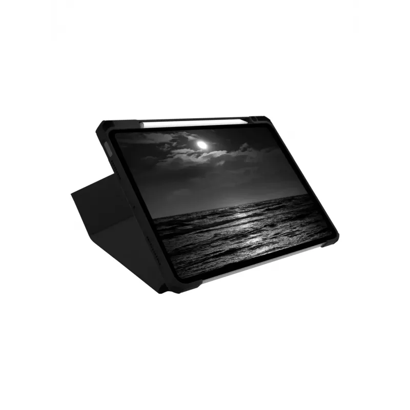 Tahvelarvuti flipp-ümbris d bramante LOIAICBL6825 Apple iPad Air 11 tolli (27,9 cm) jaoks — ühildub M3/M2/5./4. põlvkonnaga, alusrežiim, 220 g