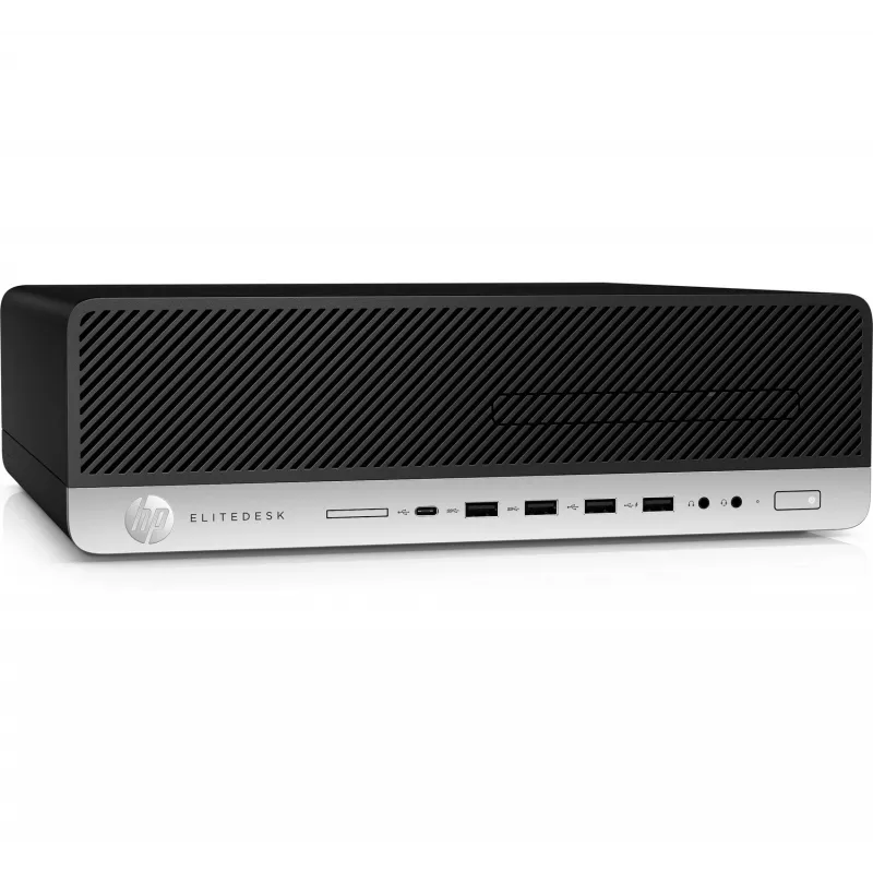 T1A HP EliteDesk 800 G3 taastatud Intel® Core™ i5 i5-7500 8 GB DDR4-SDRAM 240 GB SSD Windows 10 Pro SFF PC must, hõbedane
