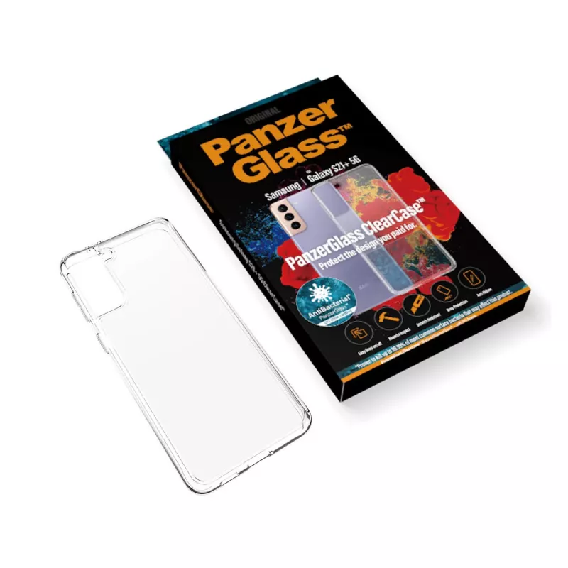 PanzerGlass® ClearCase™ Samsung Galaxy S21 Plus 5G, ümbris, Samsung, Samsung – Galaxy S21+, läbipaistev