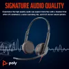 HP Poly Mustwire 3225 Stereo USB-C Peakomplekt +3,5 mm pistik + USB-C/A adapter (hulgipakend)