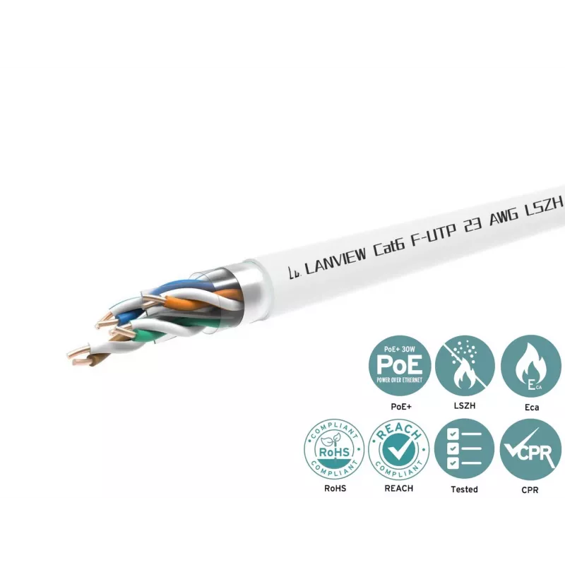 Lanview LVN122113 võrgukaabel Valge 305 m Cat6 F/UTP (FTP)