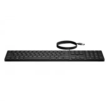 HP Wired Desktop 320K klaviatuur täissuuruses USB-membraanklahvidega must 9SR37UT
