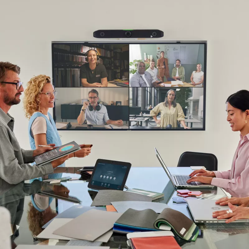 HP Poly Studio X52 kõik-ühes videopult, grupivideokonverentsisüsteem, 4K Ultra HD, 30 kaadrit/s, 95°, 5x, Android