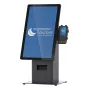 Kioskikomplekt Ergonomic Solutions SpacePole Mini Kiosk letile Must metall