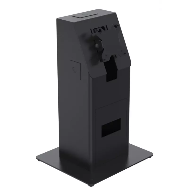 Kioskikomplekt Ergonomic Solutions SpacePole Mini Kiosk letile Must metall