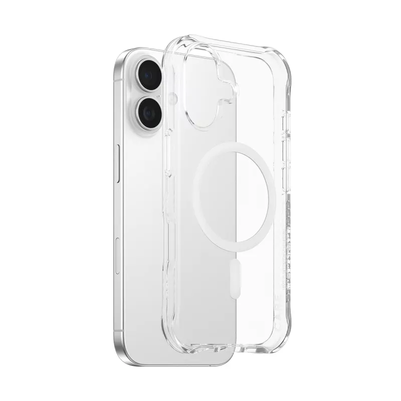 PanzerGlass CARE™ by ® Samba Case läbipaistev valge MagSafe'iga iPhone 17 | Hulgipakend