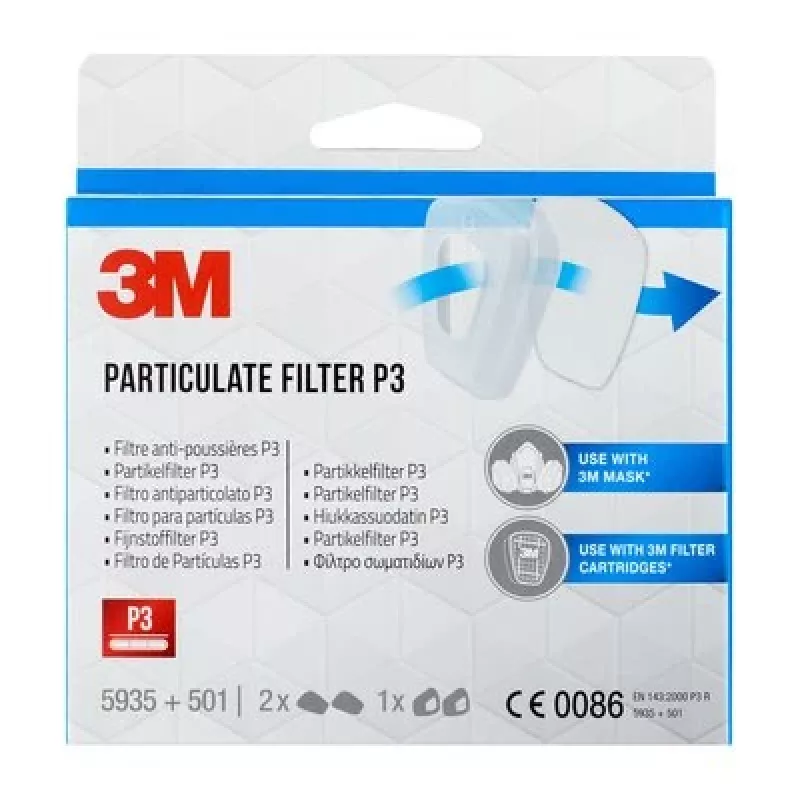 Tahkete osakeste filter 3M 5935 P3, pakendis 2 tk