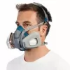 Poolnäo õhku puhastav respiraator 3M 6502QLPRO — poolmask, sinine/hall, kiirühendus