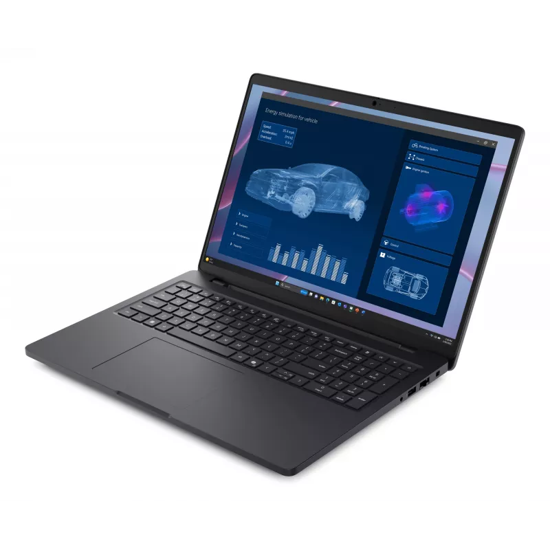 DELL Pro Max 16 MC16255 Copilot+ PC AMD Ryzen AI 7 PRO 350 sülearvuti 40.6 cm (16 tolli) Full HD+ 32 GB LPDDR5x-SDRAM 1 TB SSD NVIDIA RTX PRO 1000 Blackwell Wi-Fi 7 (802.11be) Windows 11 Pro Inglise Must