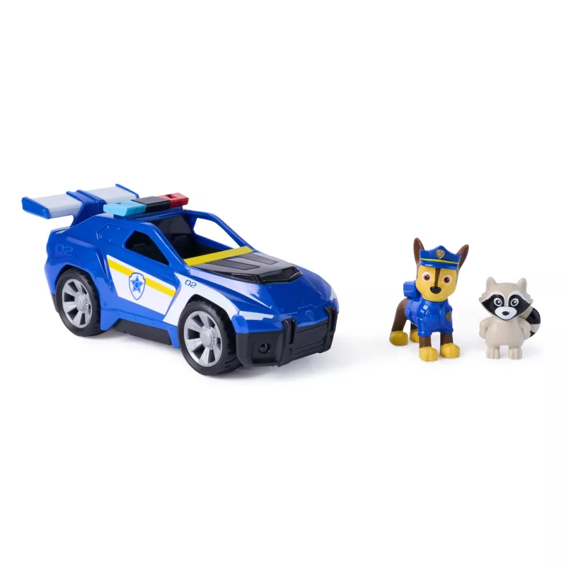 PAW Patrol : Search & Rescue, Chase Rescue Cruiser sõiduk 2 figuuriga, politseiauto mänguasi tagasitõmbeaktsiooniga, laste mänguasjad poistele ja tüdrukutele alates 3. eluaastast