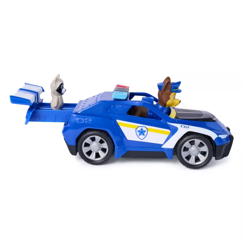 PAW Patrol : Search & Rescue, Chase Rescue Cruiser sõiduk 2 figuuriga, politseiauto mänguasi tagasitõmbeaktsiooniga, laste mänguasjad poistele ja tüdrukutele alates 3. eluaastast