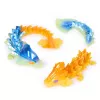 CrystaLynx Dragons, 9-tolline kogutav liigendatud draakonist mängukuju lastele ja täiskasvanutele, pimekast, fidget-mänguasjad kodukontorisse ja lauakaunistuseks (stiilid võivad erineda)