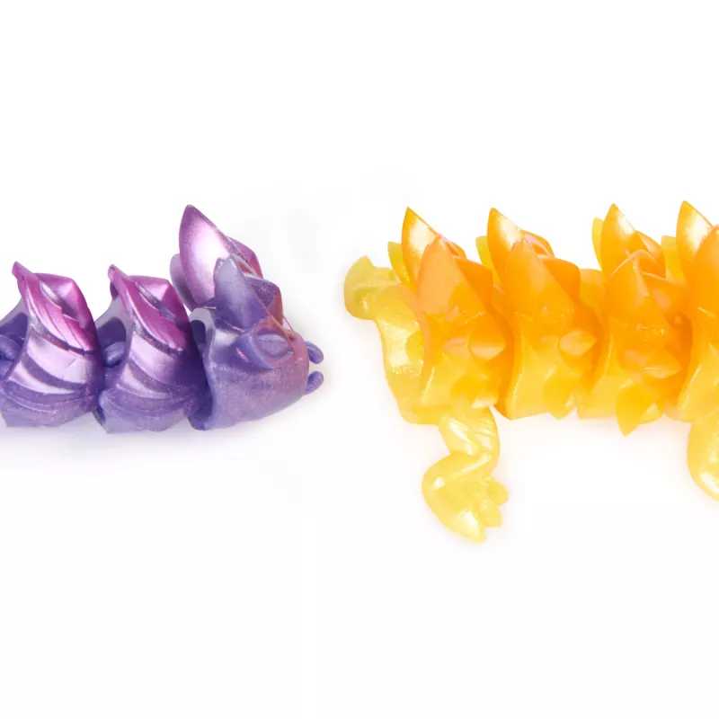 CrystaLynx Dragons, 9-tolline kogutav liigendatud draakonist mängukuju lastele ja täiskasvanutele, pimekast, fidget-mänguasjad kodukontorisse ja lauakaunistuseks (stiilid võivad erineda)