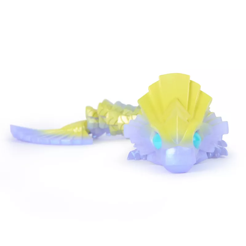 CrystaLynx Dragons, 9-tolline kogutav liigendatud draakonist mängukuju lastele ja täiskasvanutele, pimekast, fidget-mänguasjad kodukontorisse ja lauakaunistuseks (stiilid võivad erineda)