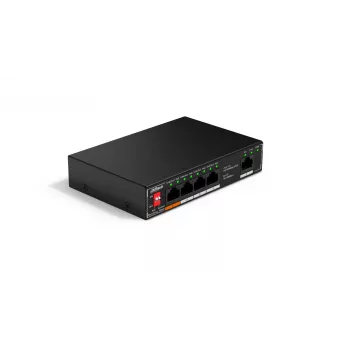 Mittehallatav PoE-lüliti Dahua Technology SF1005P — 5x Fast Ethernet (10/100), L2, PoE, 48–57 V, must