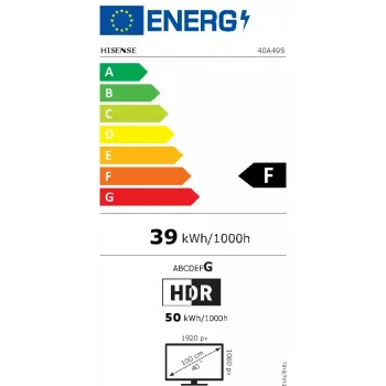 LED TV Hisense 40A49S 40-tolline (100 cm) HD-funktsiooniga teler, must