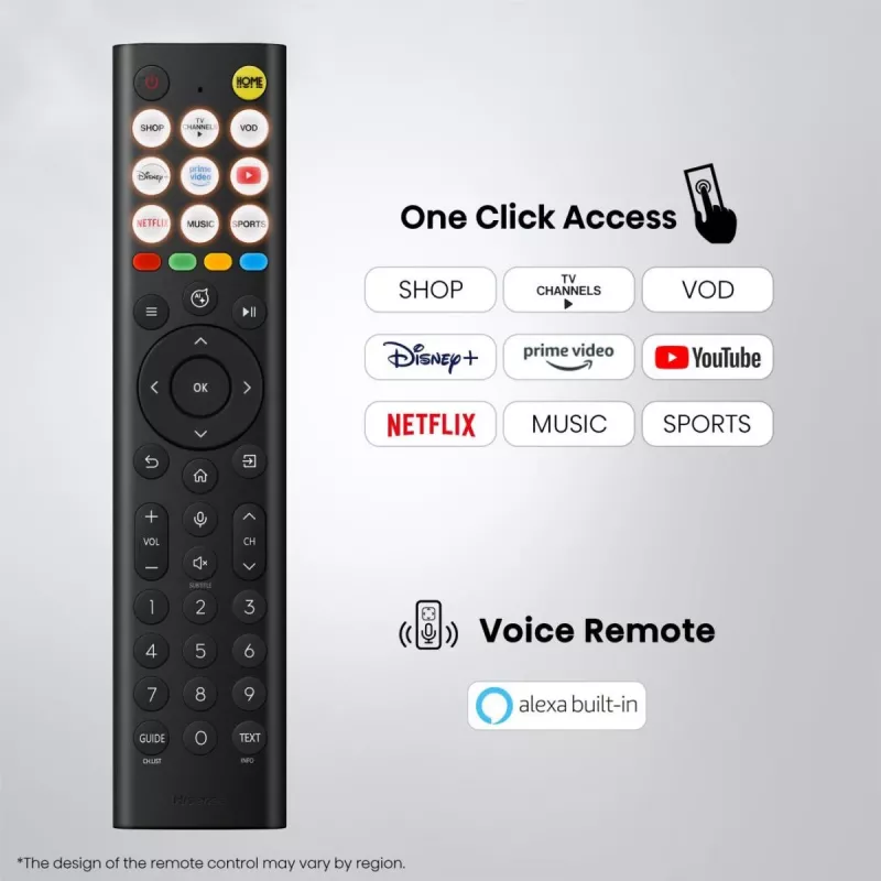 Hisense 85E8S 85-tolline ULED 4K Mini LED nutiteler, 3840×2160, 400 cd/m², Wi‑Fi, HomeOS (hall)