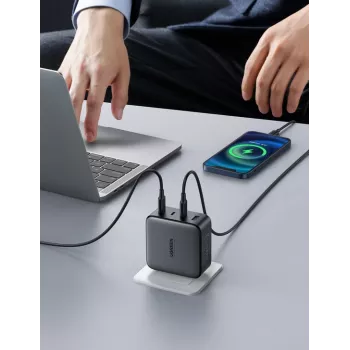 Laadija Ugreen Nexode 100W GaN USB-C USB-A kiirlaadimine 3 porti