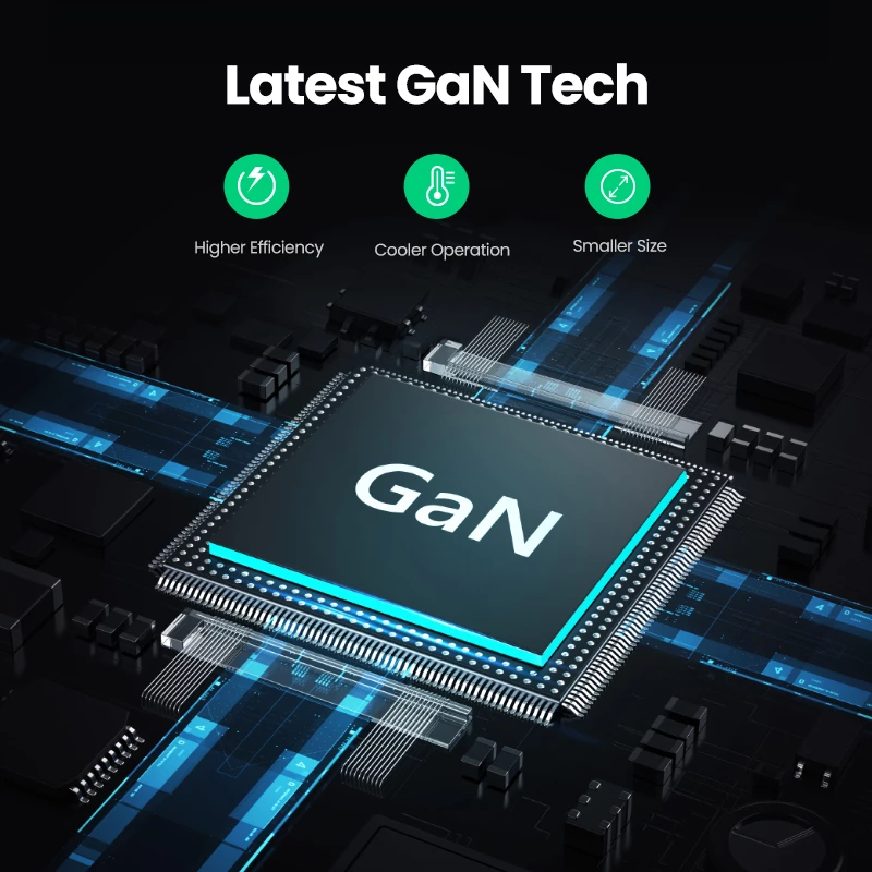 Laadija Ugreen Nexode 100W GaN USB-C USB-A kiirlaadimine 3 porti