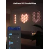 Nutikas seinavalgusti Govee Glide Hexagon Light Panels Ultra laienduspakett — Wi‑Fi/Bluetooth, 36 V sisend, hall