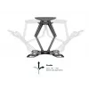 Seinakinnitusklamber MULTIBRACKETS M VESA Flexarm Full Motion Dual 400x400 40–70-tollistele ekraanidele, 45 kg, must