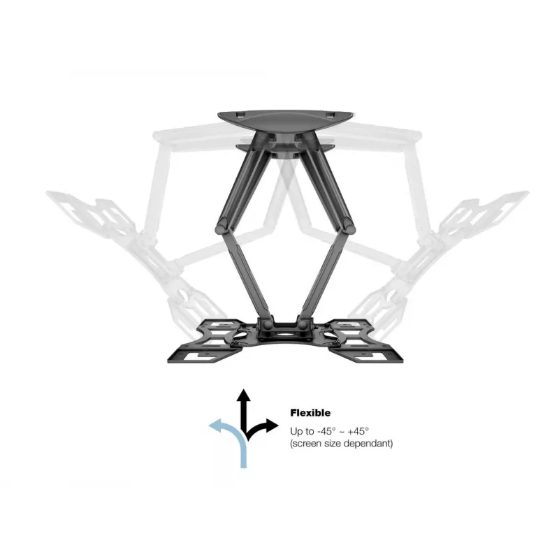 Seinakinnitusklamber MULTIBRACKETS M VESA Flexarm Full Motion Dual 400x400 40–70-tollistele ekraanidele, 45 kg, must