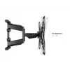 Seinakinnitusklamber MULTIBRACKETS M VESA Flexarm Full Motion Dual 400x400 40–70-tollistele ekraanidele, 45 kg, must
