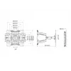 Seinakinnitusklamber MULTIBRACKETS M VESA Flexarm Full Motion Dual 400x400 40–70-tollistele ekraanidele, 45 kg, must