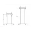 Multibrackets M Motoriseeritud põrandaalus 60 kg Must, maksimaalne kaal 60 kg, minimaalne ekraan 94 cm, maksimaalne ekraan 2,29 m