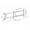 Multibrackets M Motoriseeritud pöördseinakinnitus X-Large 50 kg 170° must