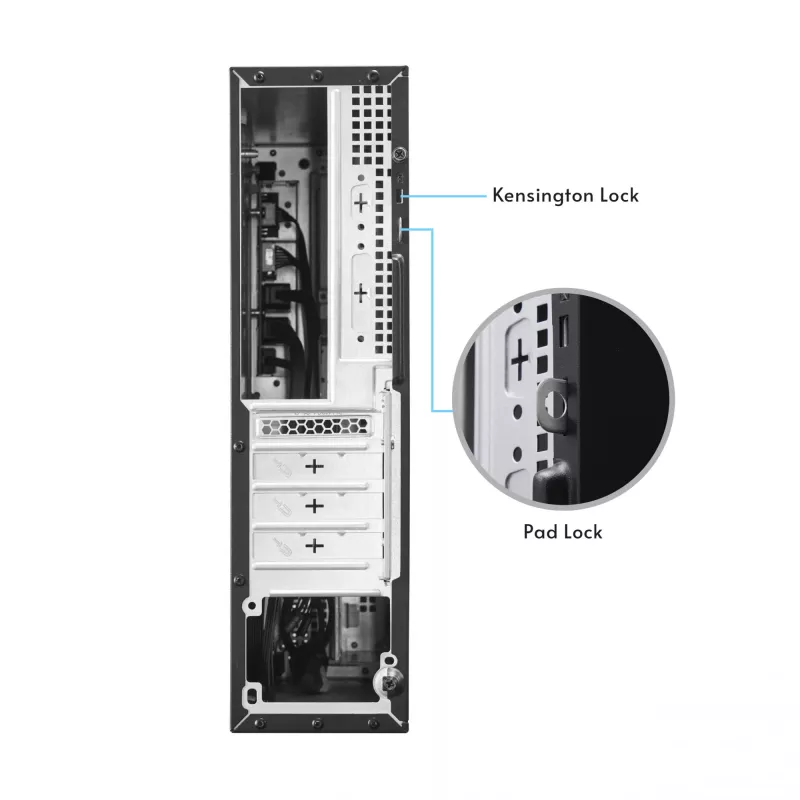 Arvutikorpus CHIEFTEC DT-10B-300 Small Form Factor (SFF) must, 300 W TFX toiteplokiga