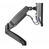 Manhattan Dual Desk Mount for TV & Monitors (Full Motion Spring), For screens 10 inch to 27 inch, C-Clamp or Grommet Assembly,VESA compatibility: 75x75 and 100x100mm -check the dimensions of the four mounting holes on back of screen to ensure it fits,Max 9kg (each),Bracket