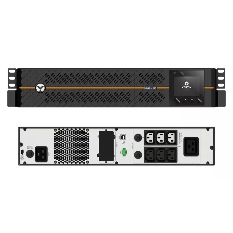 Vertiv EDGELI-2200IRT2U katkematu toiteallikas (UPS) Line-Interactive 2,2 kVA 1980 W 6 vahelduvvoolu pistikupesa
