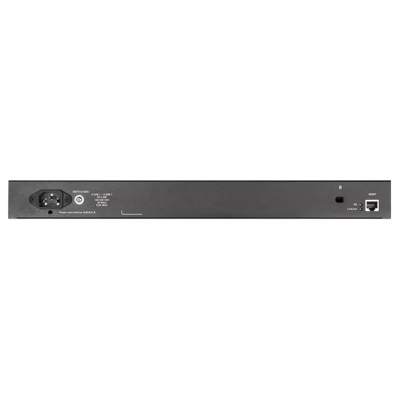 D-Link 28-pordine gigabit-virnastatav nutikas hallatav kommutaator 2 x 10GBase-T ja 2 x 10G SFP+ portidega