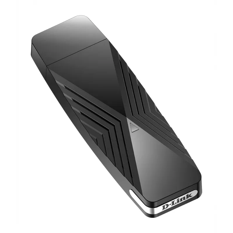 D-Link AX1800 Wi-Fi USB-adapter, juhtmevaba, USB, WLAN, Wi-Fi 6 (802.11ax), 1800 Mbit/s, must