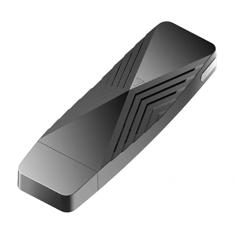 D-Link AX1800 Wi-Fi USB-adapter, juhtmevaba, USB, WLAN, Wi-Fi 6 (802.11ax), 1800 Mbit/s, must