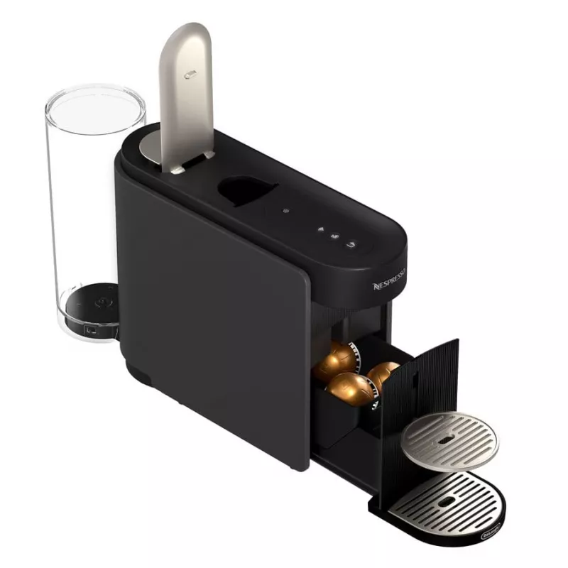 De’Longhi NESPRESSO® Vertuo Pop ENV90.B - Lagrits-must, Kapselkohvimasin, Kohvikapsel, Hall