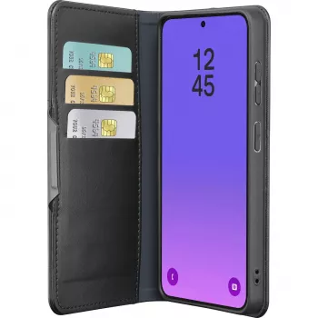 Cellularline Book Agenda 2 - Galaxy A57 raamatustiilis kunstnahast ümbris magnetkinnitusega, alusfunktsiooniga ja RFID/NFC kaitsega kontaktivabadele kaartidele.