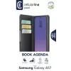Cellularline Book Agenda 2 - Galaxy A57 raamatustiilis kunstnahast ümbris magnetkinnitusega, alusfunktsiooniga ja RFID/NFC kaitsega kontaktivabadele kaartidele.