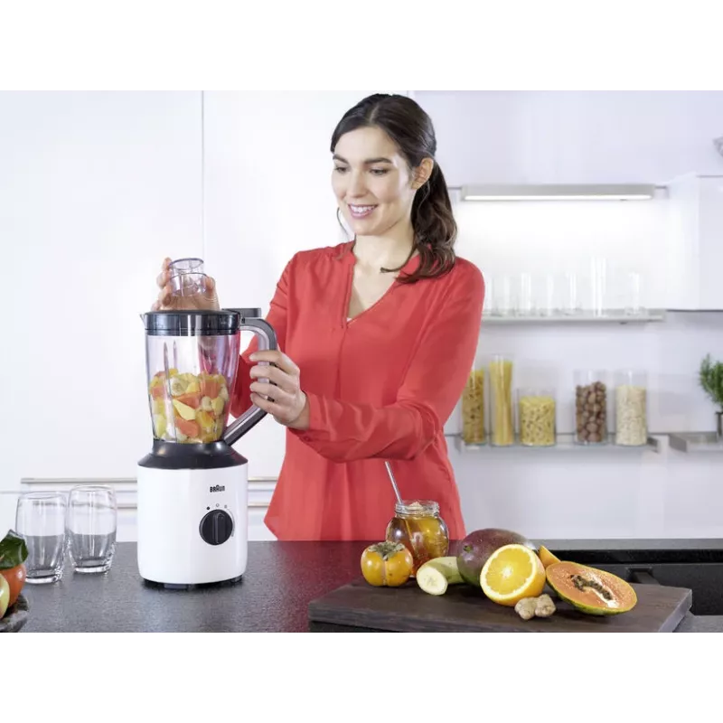 Braun PowerBlend 3 1,5 L Lauablender 800 W Must, Valge