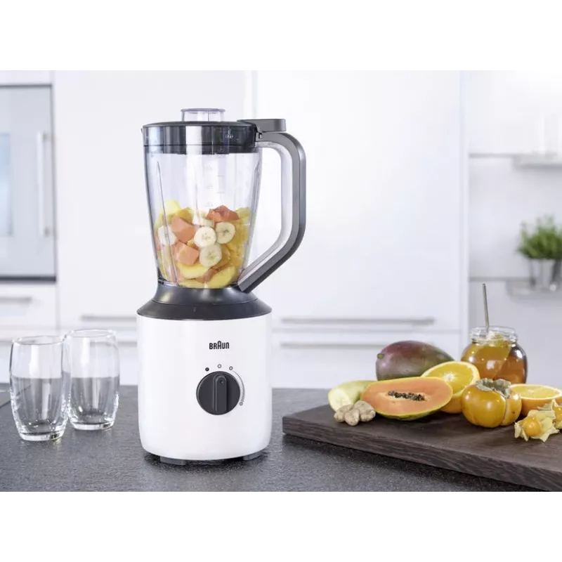 Braun PowerBlend 3 1,5 L Lauablender 800 W Must, Valge