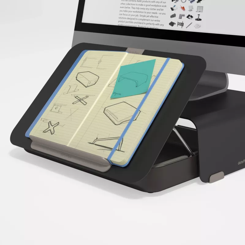 Dataflex Addit Bento® ergonoomiline tööriistakast 903, sülearvuti alus, must, 38,1 cm (15 tolli), 38,1 cm (15 tolli), 38,1 cm (15 tolli), 6 kg