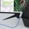 Techly IDATA USB-ETGIGA-AA sülearvuti dokk/pordireplikaator Juhtmega USB 3.2 Gen 1 (3.1 Gen 1) Type-A Must, Hõbedane