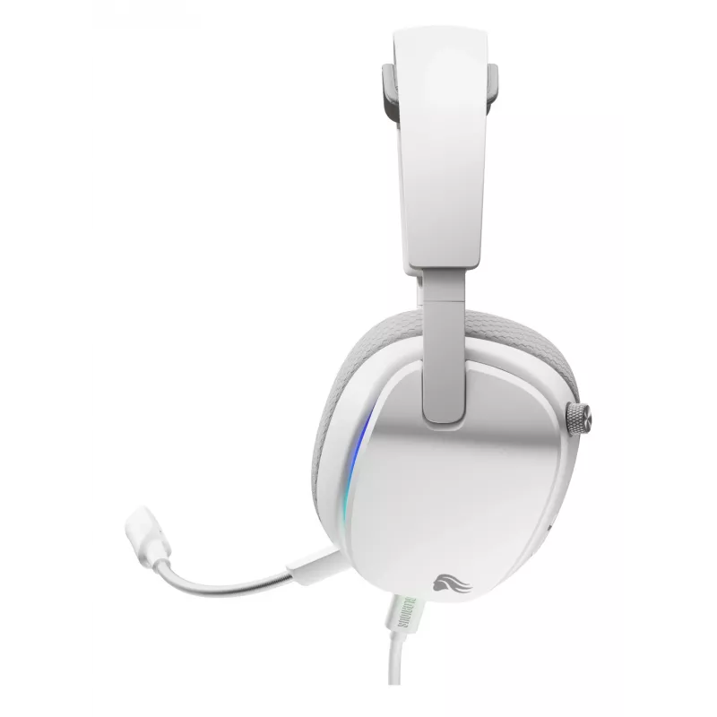 Glorious Gaming Glorious GHS Eternal RGB – Stereo-RGB-mängukõrvaklapid arvutile, PS5-le, PS4-le, Switchile – kohandatud häälestusega nurga all draiverid, reguleeritav kristallselge eemaldatav mikrofon, USB-C – vastupidav, kogu päeva/öö mugavus – valge