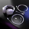 Glorious Gaming Glorious GHS Eternal RGB – Stereo-RGB-mängukõrvaklapid arvutile, PS5-le, PS4-le, Switchile – kohandatud häälestusega nurga all draiverid, reguleeritav kristallselge eemaldatav mikrofon, USB-C – vastupidav, kogu päeva/öö mugavus – valge