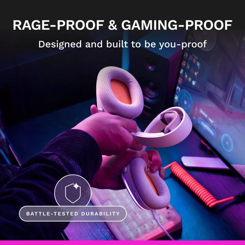Glorious Gaming Glorious GHS Eternal RGB – Stereo-RGB-mängukõrvaklapid arvutile, PS5-le, PS4-le, Switchile – kohandatud häälestusega nurga all draiverid, reguleeritav kristallselge eemaldatav mikrofon, USB-C – vastupidav, kogu päeva/öö mugavus – valge