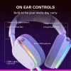 Glorious Gaming Glorious GHS Eternal RGB – Stereo-RGB-mängukõrvaklapid arvutile, PS5-le, PS4-le, Switchile – kohandatud häälestusega nurga all draiverid, reguleeritav kristallselge eemaldatav mikrofon, USB-C – vastupidav, kogu päeva/öö mugavus – valge